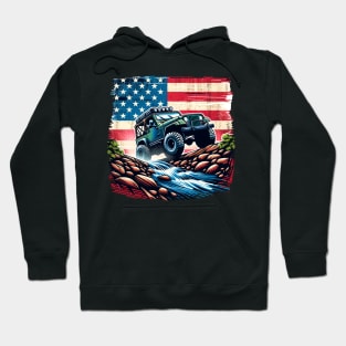 grunge america jeep offroad Hoodie